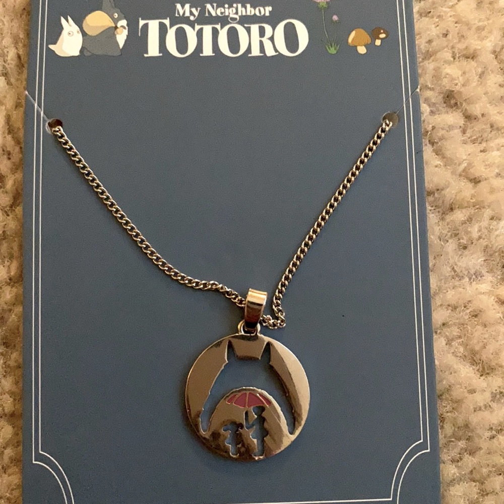 My neighbor Totoro silhouette necklace